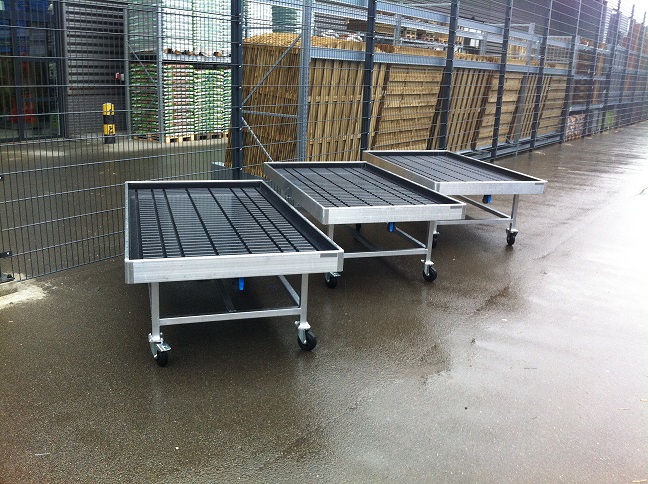 Presentatietafel met wielen